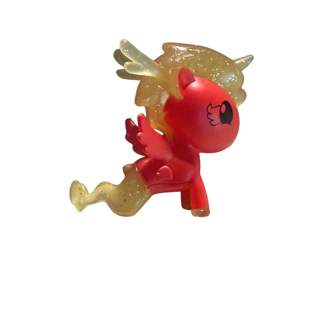 Tokidoki Unicorno Mermicorno Red Gold Glitter‎ Vinyl Figure Simone Legno